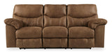 Ashley Bark Boxberg Reclining Sofa - Faux Leather | Home Elegance USA