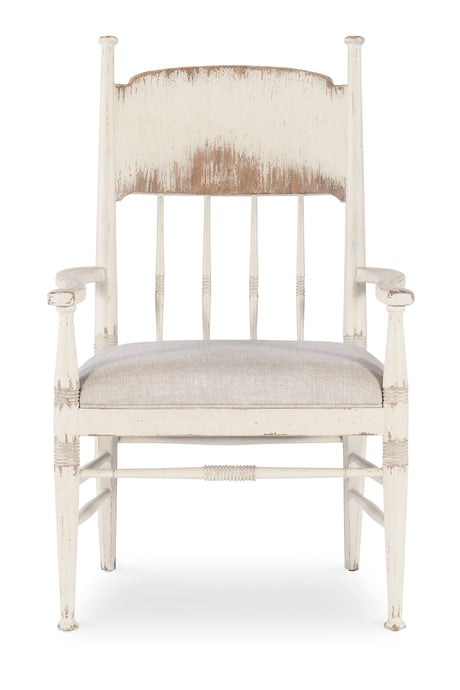 Americana Upholstered Seat Arm Chair (Set of 2) - White by Hooker Furniture - View 9