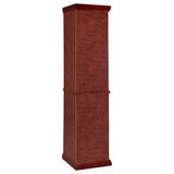 Appledale 6 - shelf Corner Curio Cabinet Medium Brown | Coaster - 3393 - Home Elegance USA - 8