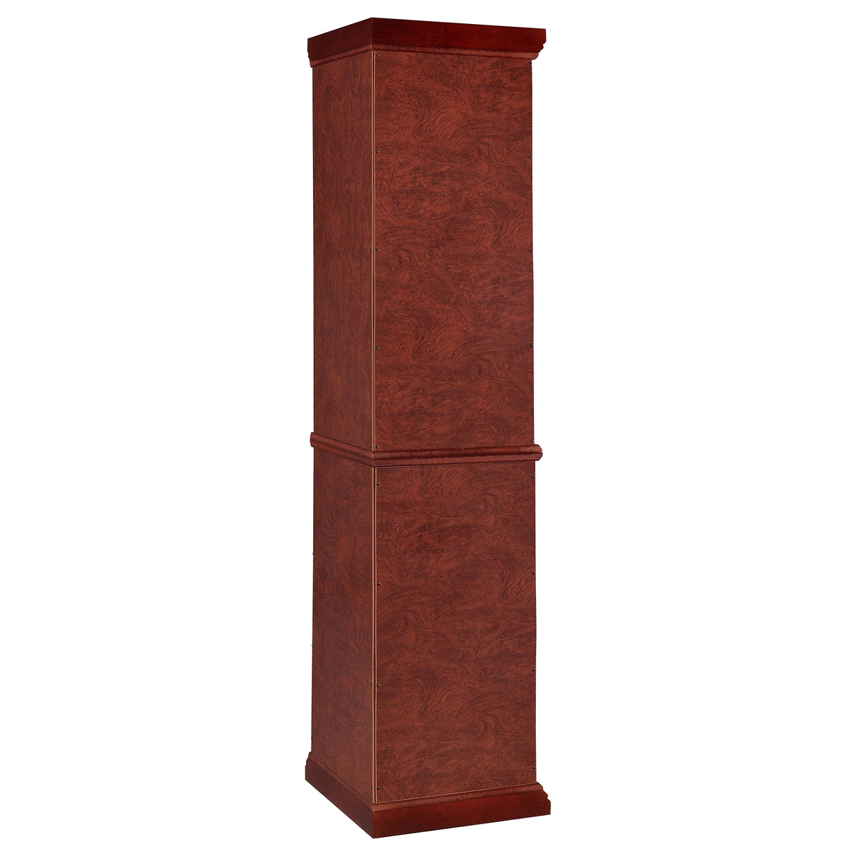 Curio Cabinet - Appledale 6-shelf Corner Curio Cabinet Medium Brown