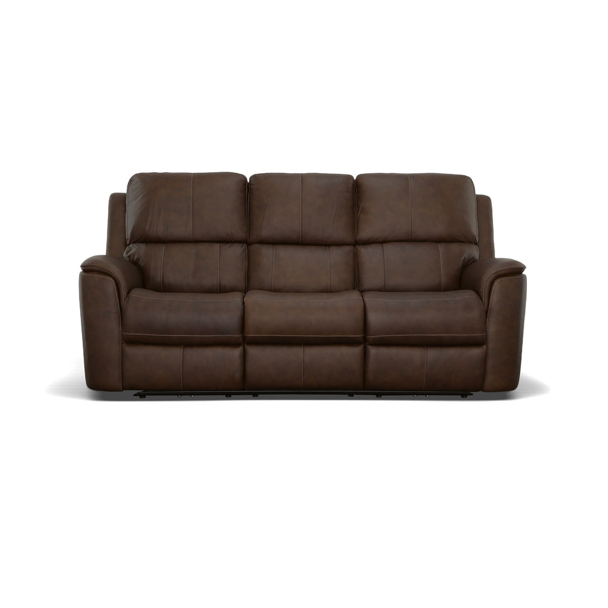 Henry Power Reclining Sofa With Power Headrests & Lumbar - Burnt Umber | Flexsteel