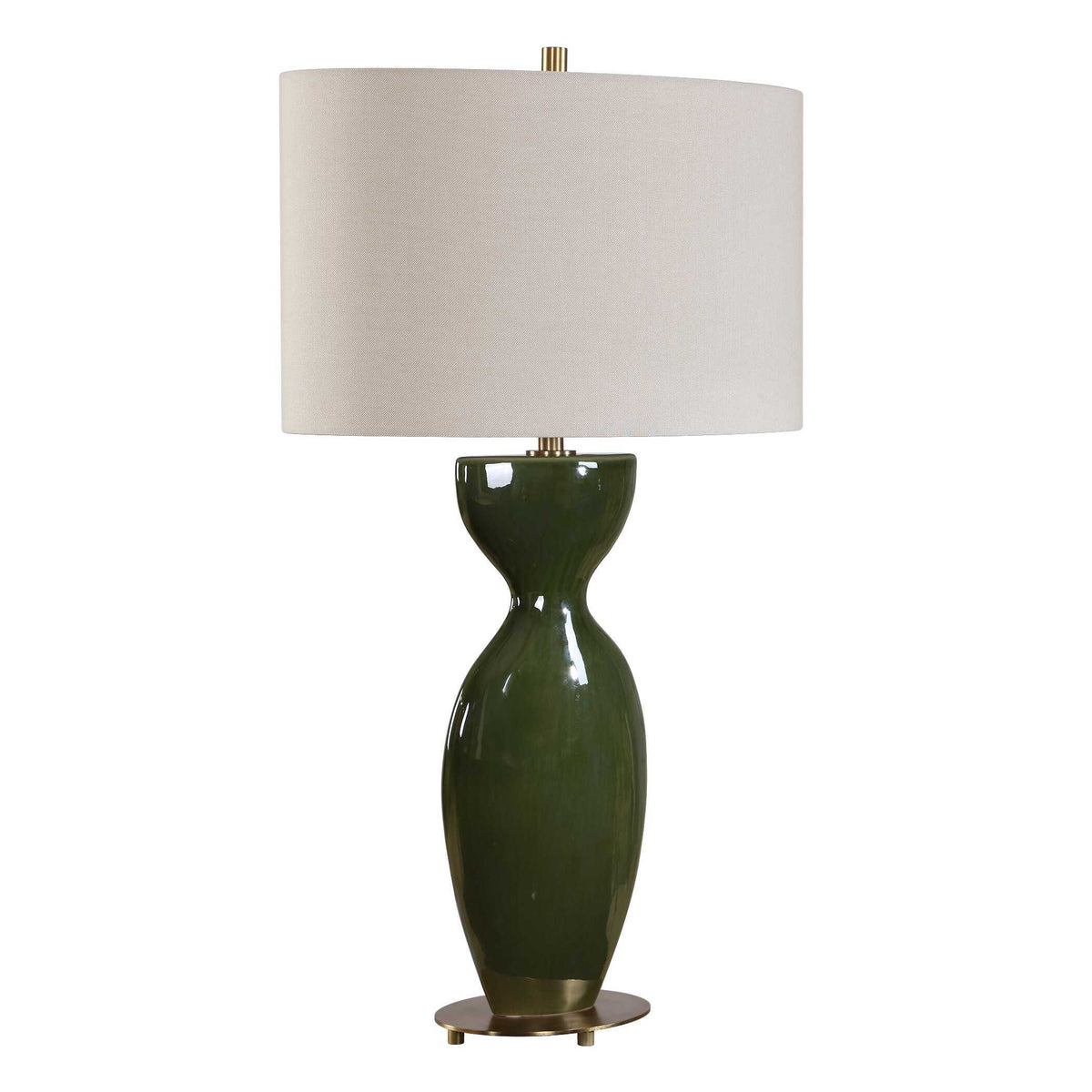 Curhan Glaze Table Lamp - Dark Green by Uttermost - View 5