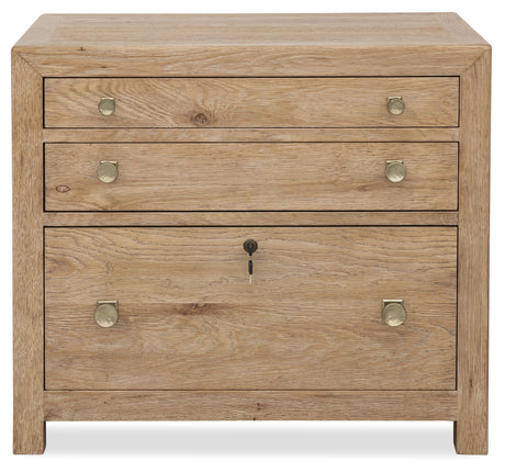 Driftwood Three Drawer Chest Buckboard - Light Brown by Hooker Furniture - View 2