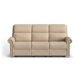 Bernard Power Reclining Sofa With Console, Power Headrest, & Lumbar | Flexsteel