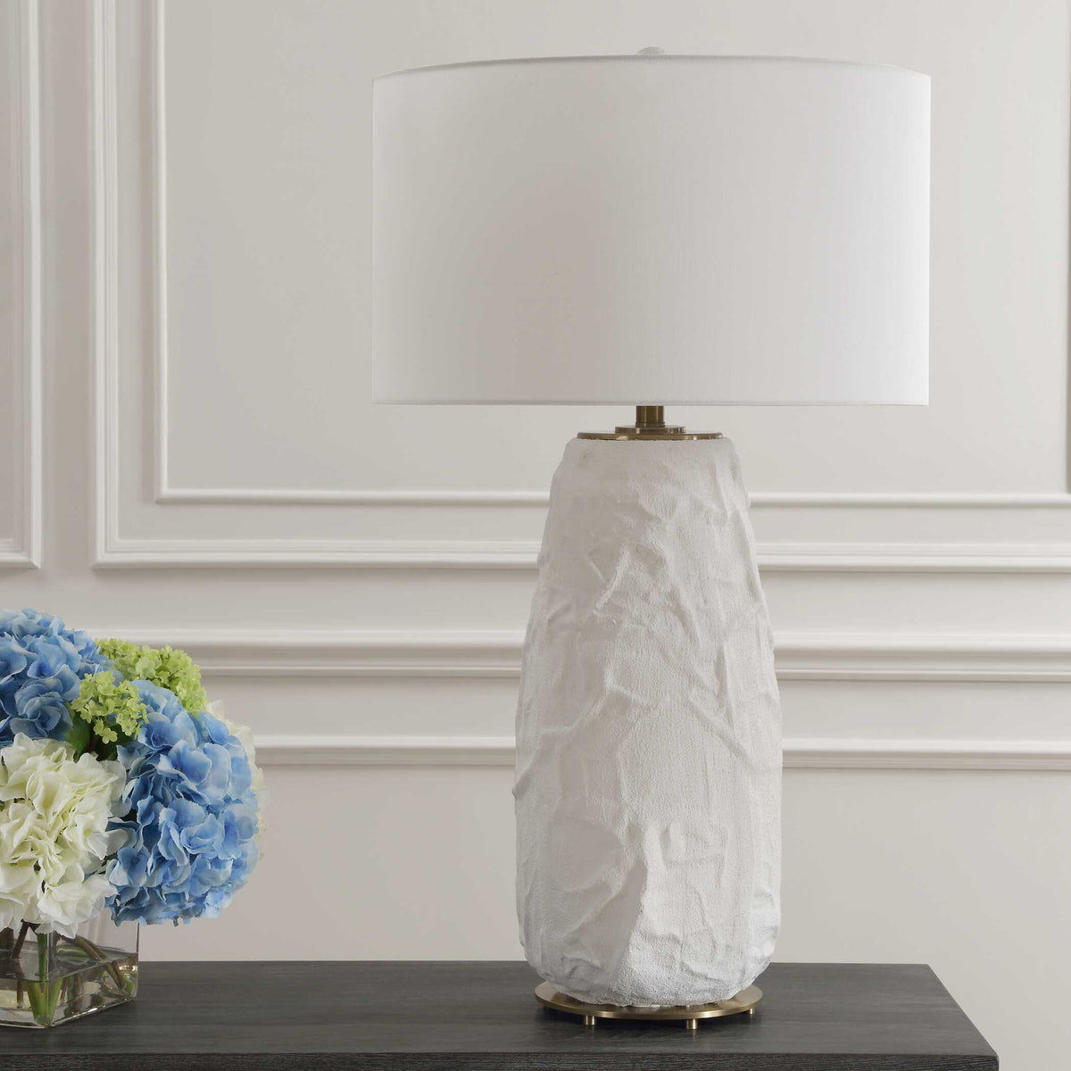 Vida White Table Lamp by Uttermost - View 3