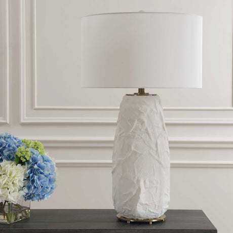 Vida White Table Lamp by Uttermost - View 3