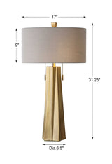 Maris Table Lamp - Gold / Beige by Uttermost - View 7
