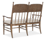 Americana Dining Bench - Light Brown / White by Hooker Furniture - View 3