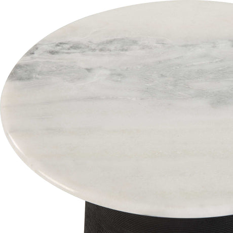 Total Eclipse Marble Accent Table - Black by Uttermost - View 3