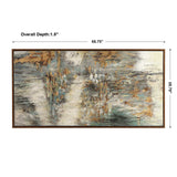 Behind The Falls Abstract Art - Beige / Light Brown by Uttermost - View 6