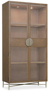 Sonnet Display Cabinet - Dark Gray / Light Brown by Hooker Furniture - View 1