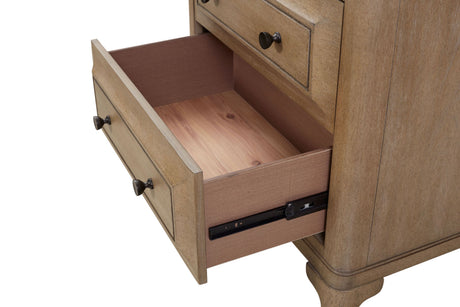 Queen Canopy Bedroom Set with a 2 Drawer Nightstand. a modern Dresser with Poster Mirror and a Door Chest. - sold by Home Elegance USA
