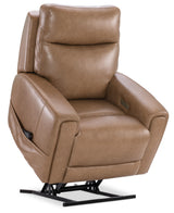 Raze Lift Chair With Power Recline/Headrest/Lumbar/Heat/Massage - Light Brown by Hooker Furniture - View 8