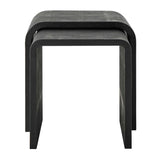 Interpose Nesting Side Table (Set of 2) - Black by Uttermost - View 3