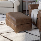 Thornton Leather Ottoman | Flexsteel