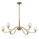 Barcelona 6 Light Brass Chandelier - Gold by Uttermost - View 8
