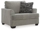 Ashley Ash Deakin Chair and a Half - Chenille | Home Elegance USA