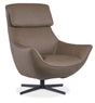 Hughes Swivel Chair - Dark Brown by Hooker Furniture - View 1