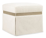 Melange Dream Weaver Pouf - White by Hooker Furniture - View 1