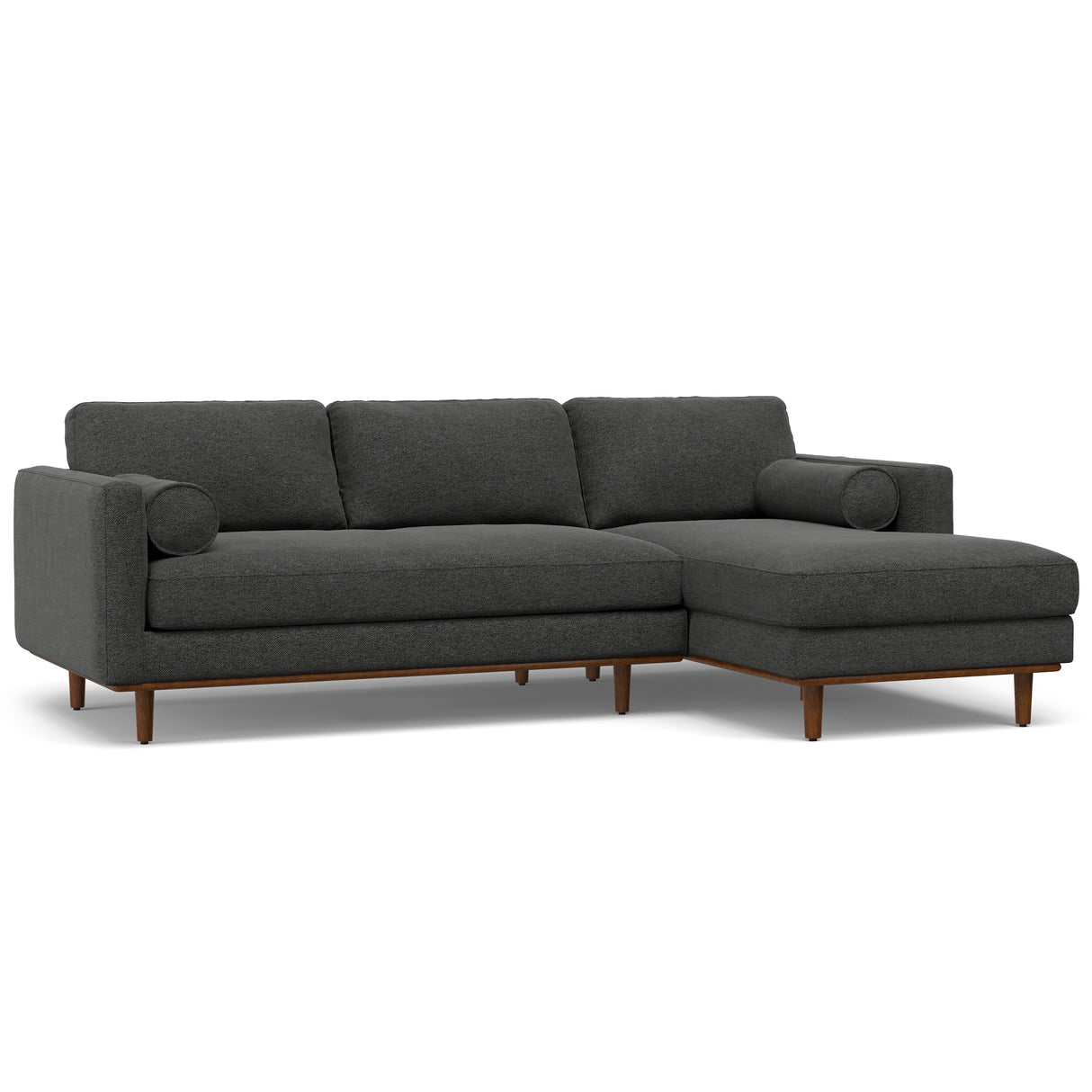 Morrison - Right Sectional Sofa - Charcoal Grey