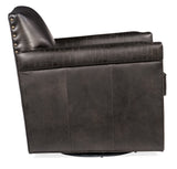 Potter Swivel Club Chair - Black by Hooker Furniture - View 3