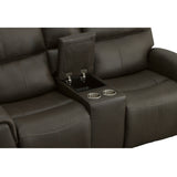 Jarvis Power Reclining Loveseat With Console & Power Headrests - Mica | Flexsteel
