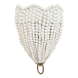 Biddeford 1 Light Beaded Sconce - Gold / White by Uttermost - View 3