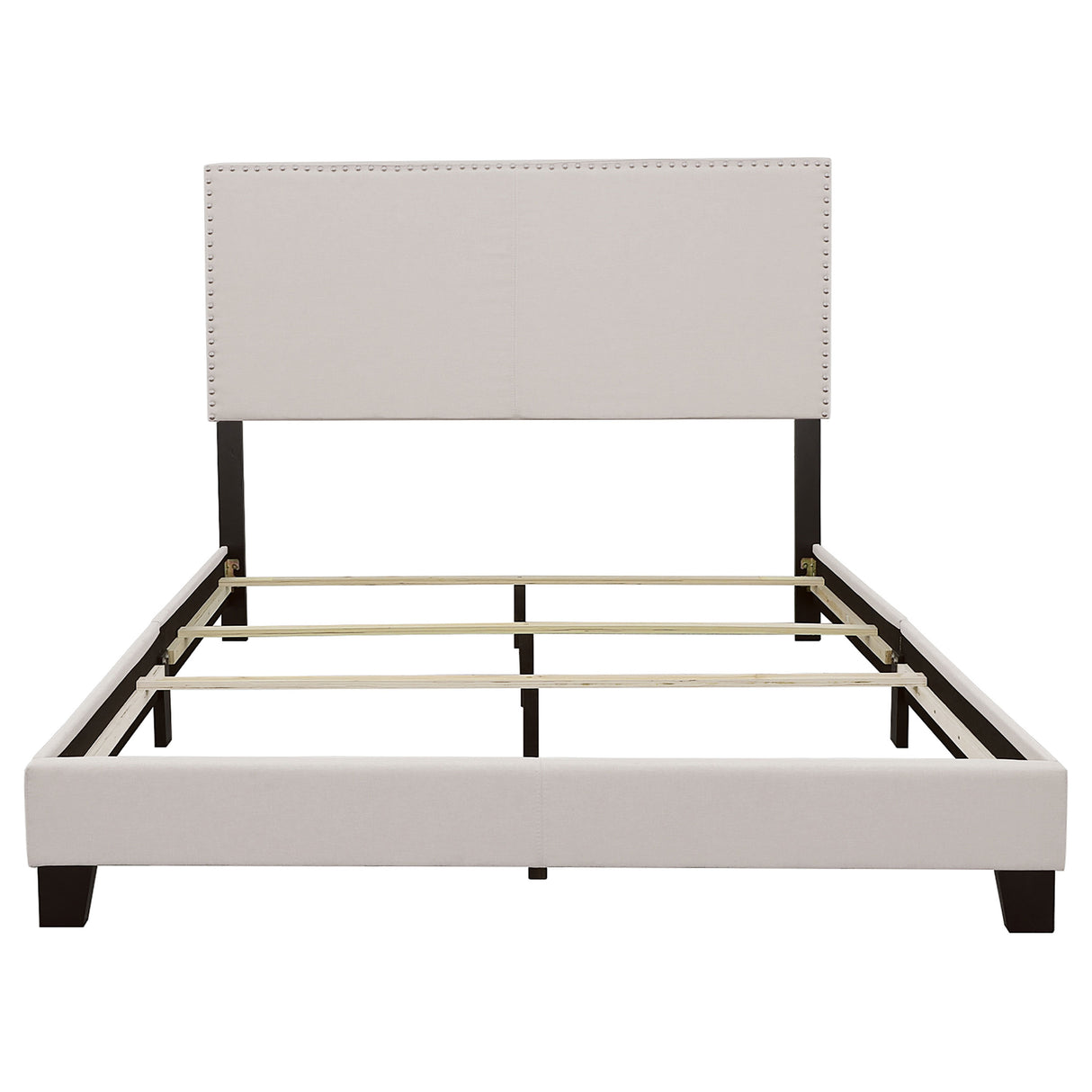 California King Bed - Boyd Upholstered California King Panel Bed Ivory