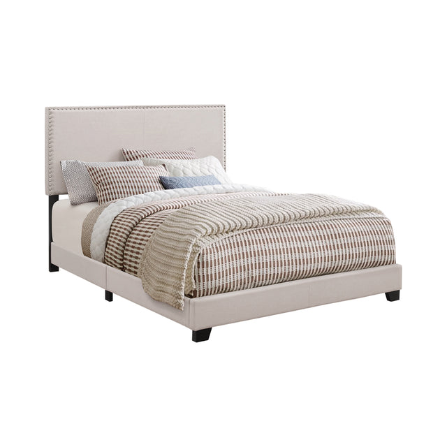 Twin Bed - Boyd Upholstered Twin Panel Bed Ivory