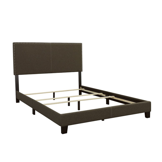 Boyd Upholstered Eastern King Panel Bed Charcoal | Coaster - 350061KE - Home Elegance USA - 1