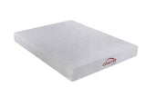 8" Twin Extra Long Memory Foam Mattress - Keegan Twin Long Memory Foam Mattress White - 350063TL - image - 1