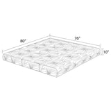 10" Eastern King Memory Foam Mattress - Key Eastern King Memory Foam Mattress White - 350064KE - image - 7