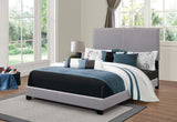 Twin Bed - Boyd Upholstered Twin Panel Bed Grey