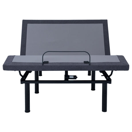 California King Adjustable Bed Base - Negan California King Adjustable Bed Base Grey and Black | Coaster | Home Elegance USA