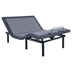 Queen Adjustable Bed Base - Negan Queen Adjustable Bed Base Grey and Black