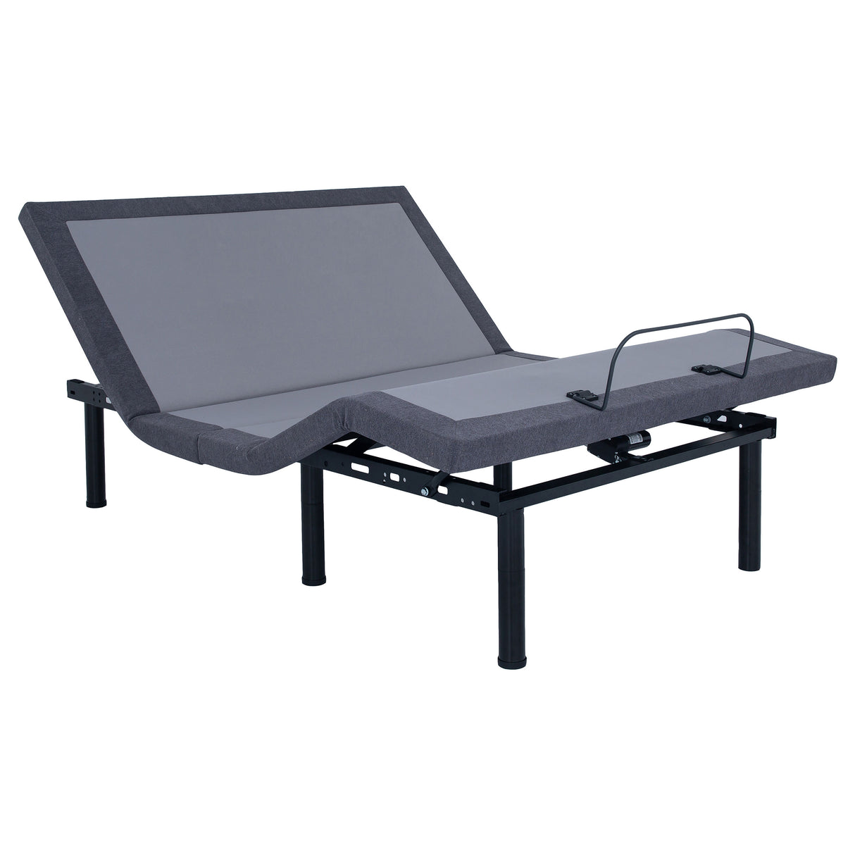 Twin Xl Adjustable Bed - Negan Twin XL Adjustable Bed Base Grey and Black