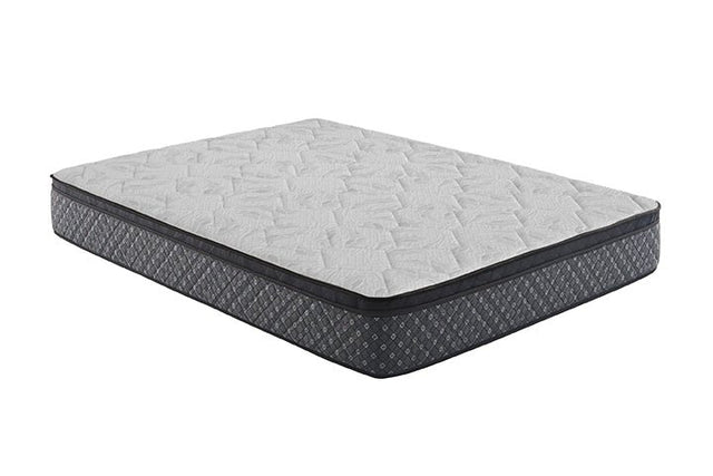 12.5" Full Euro Top Innerspring Mattress - Aspen 12.5" Full Mattress White and Black | Coaster | Home Elegance USA