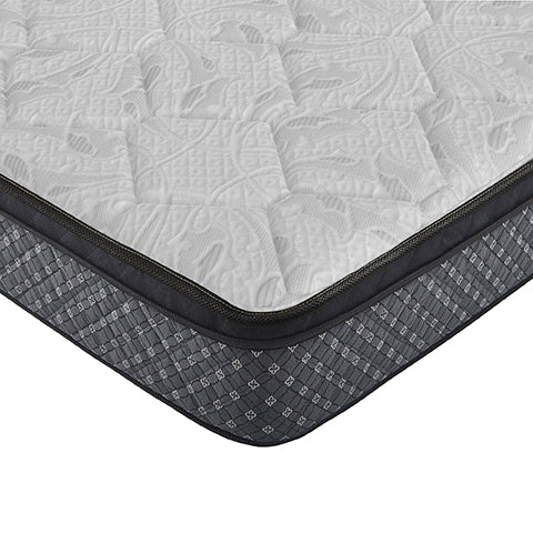 12.5" Full Euro Top Innerspring Mattress - Aspen 12.5" Full Mattress White and Black | Coaster | Home Elegance USA