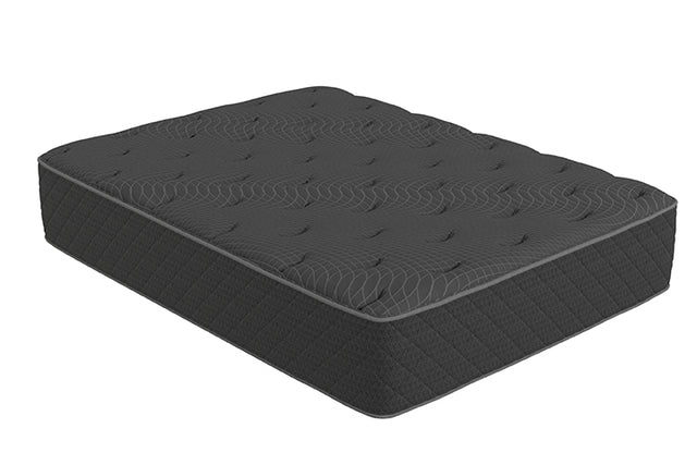 15.5" Eastern King Pillow Top Pocket Coil Mattress - Jayden 15.5" Eastern King Mattress Grey and Black | Coaster | Home Elegance USA