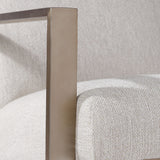 Wills Contemporary Accent Chair - Beige / Dark Brown by Uttermost - View 8