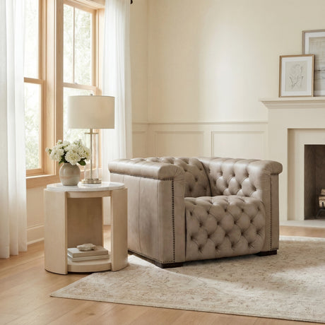 Savion Grandier Power Recliner With Power Headrest Giovanni Taupe - Beige by Hooker Furniture - View 2