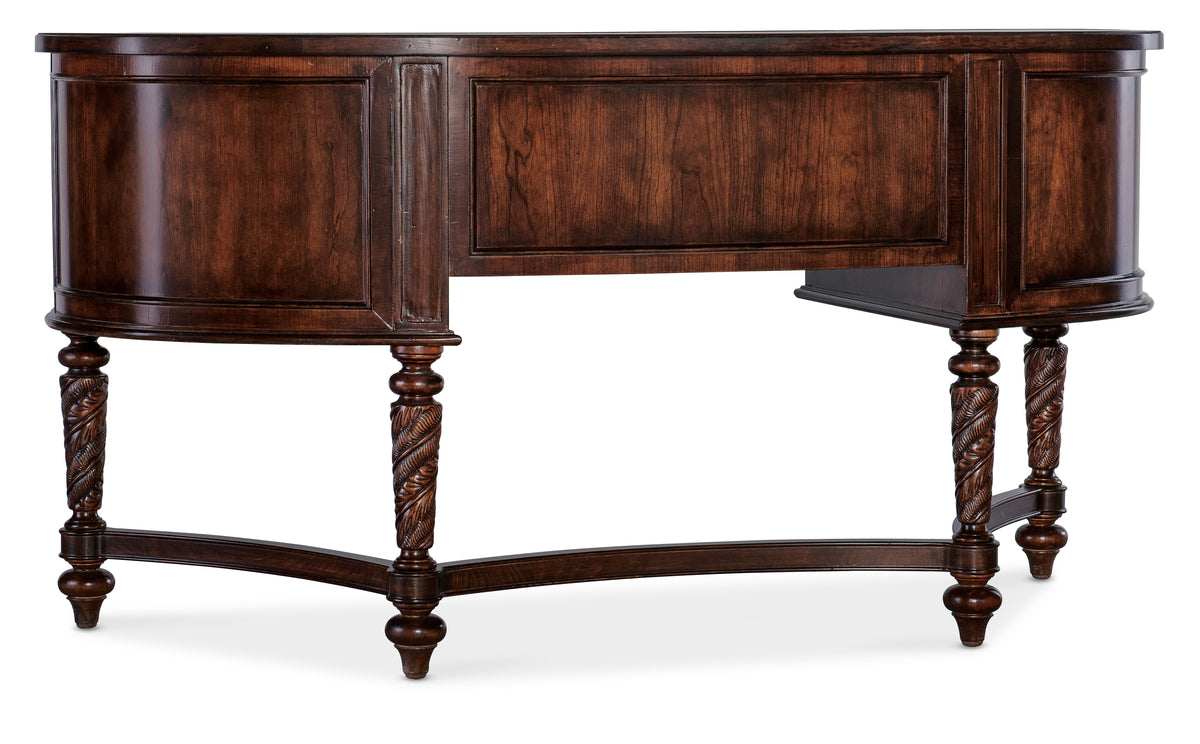 Charleston Kidney Writing Desk - Dark Brown by Hooker Furniture - View 4