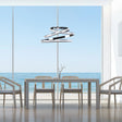 Oslo LED Adjustable Chandelier // Chrome  | Finesse - sold by Home Elegance USA