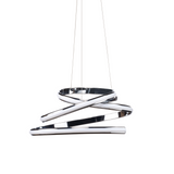 Oslo LED Adjustable Chandelier // Chrome  | Finesse