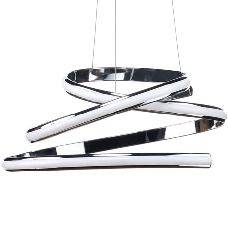 Oslo LED Adjustable Chandelier // Chrome  | Finesse - sold by Home Elegance USA