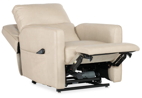 Flynn Power Recliner With Power Headrest, Lumbar, And Lift - Beige by Hooker Furniture - View 3