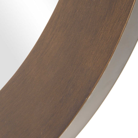 Reverse Round Mirror - Dark Brown by Uttermost - View 4