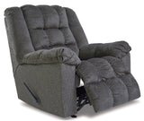 Ashley Charcoal Drakestone Rocker Recliner - Microfiber | Home Elegance USA