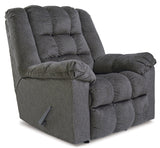 Ashley Charcoal Drakestone Rocker Recliner - Microfiber | Home Elegance USA