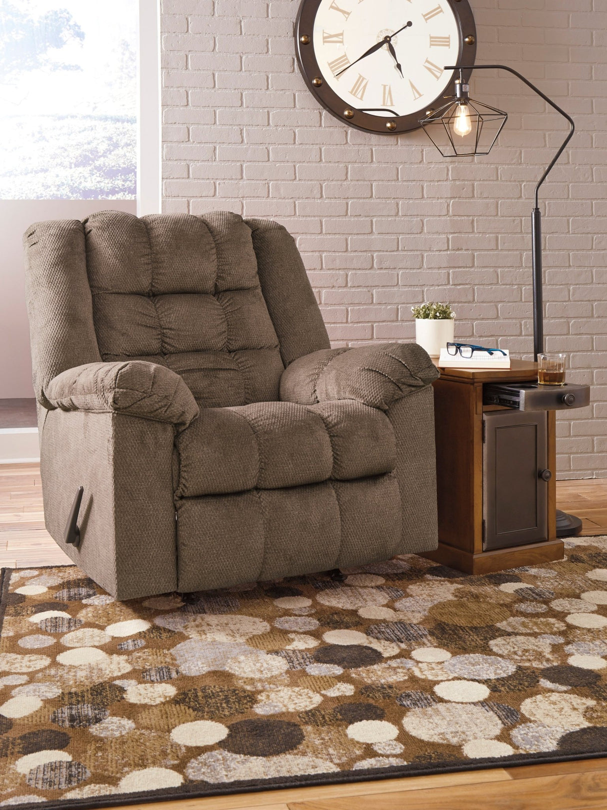 Ashley Autumn Drakestone Rocker Recliner - Microfiber | Home Elegance USA